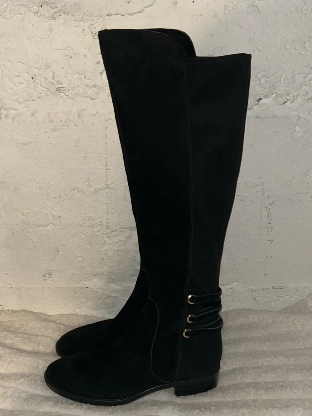 Vince Camuto Black Over-The-Knee Suede Boots